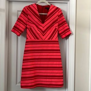 BR Red/Pink Chevron Stripe Dress